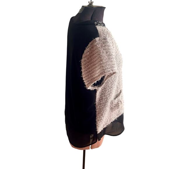 Princess Vera Wang Textured Tweed Knit Top – XL - Picture 4 of 7